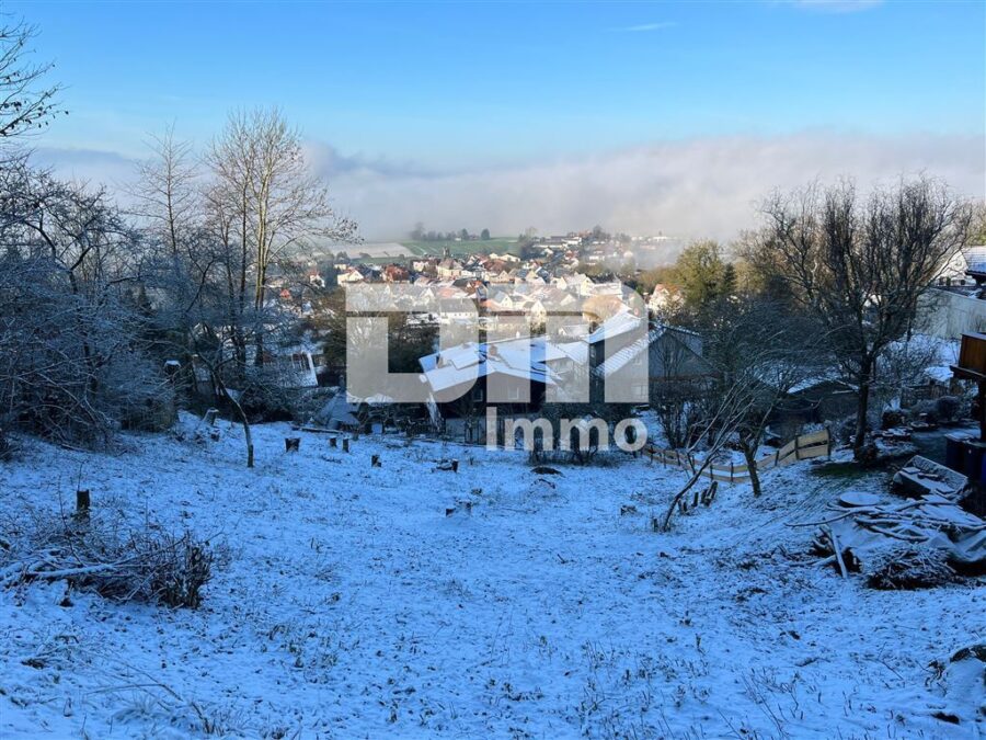 Traumhaft schönes Grundstück in hervorragender Wohnlage mit Panoramablick - Winteraufnahme